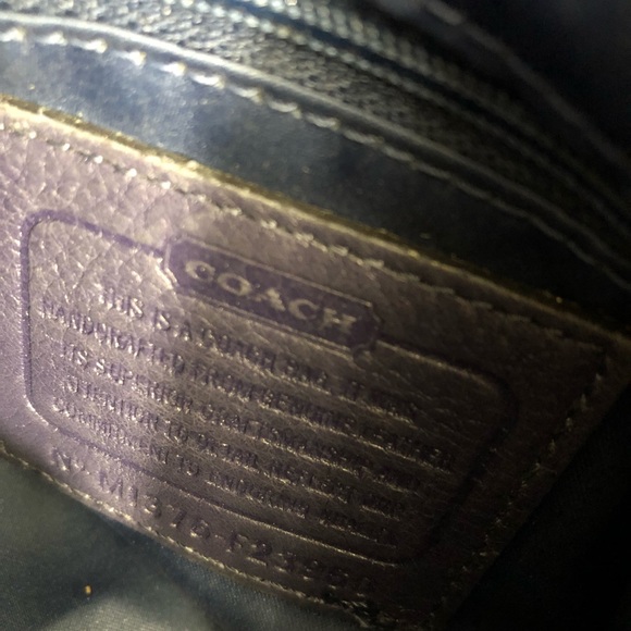 Purple- blue small coach hobo bag - Picture 7 of 8